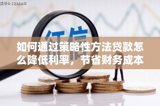 洮北如何通过策略性方法贷款怎么降低利率，节省财务成本