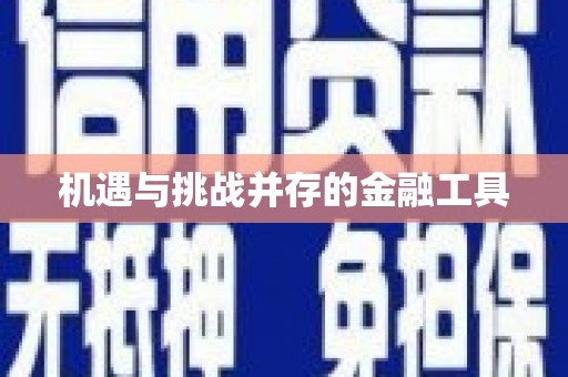 风顺堂区机遇与挑战并存的金融工具