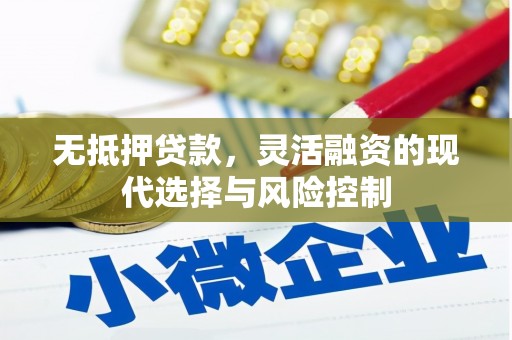 霍城无抵押贷款，灵活融资的现代选择与风险控制