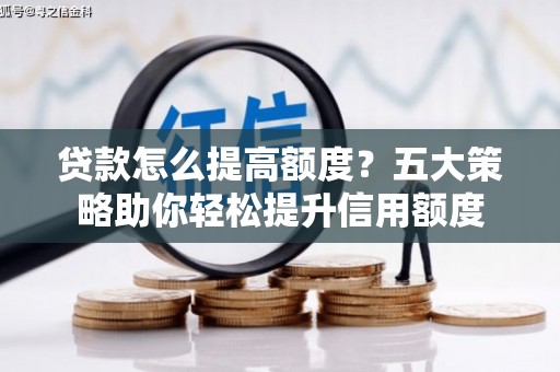 龙山贷款怎么提高额度？五大策略助你轻松提升信用额度