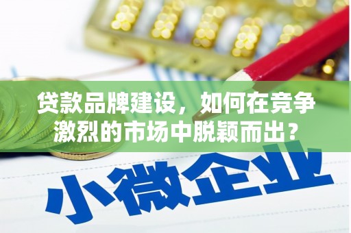 蚌埠贷款品牌建设，如何在竞争激烈的市场中脱颖而出？