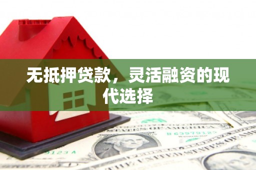 大溪无抵押贷款，灵活融资的现代选择