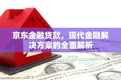 高邑京东金融贷款，现代金融解决方案的全面解析