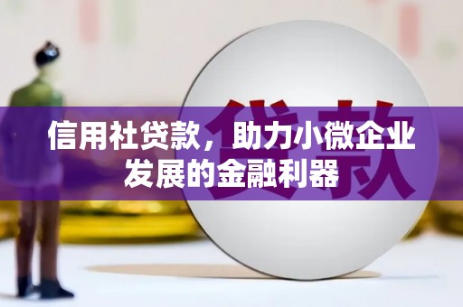 灵川信用社贷款，助力小微企业发展的金融利器