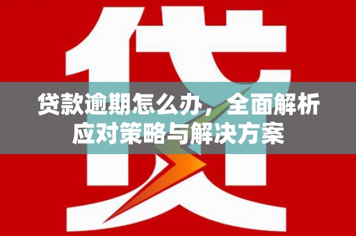 淮上贷款逾期怎么办，全面解析应对策略与解决方案