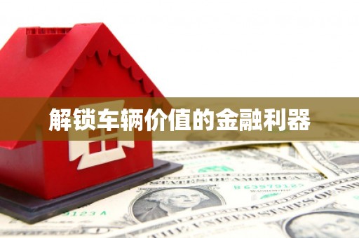 会同解锁车辆价值的金融利器