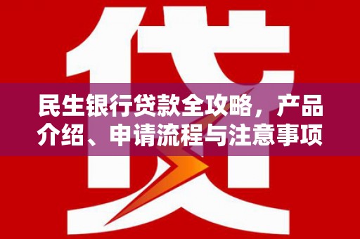 霞浦民生银行贷款全攻略，产品介绍、申请流程与注意事项